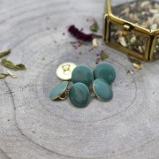 Bouton à queue pour la couture en métal - Atelier Brunette -Gem 9 mm Cactus x1|raw }}