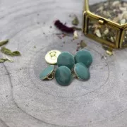 Bouton à queue pour la couture en métal - Atelier Brunette -Gem 9 mm Cactus x1