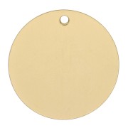 Sequin rond 16 mm - médaille à graver - Gold filled (or laminé) x1