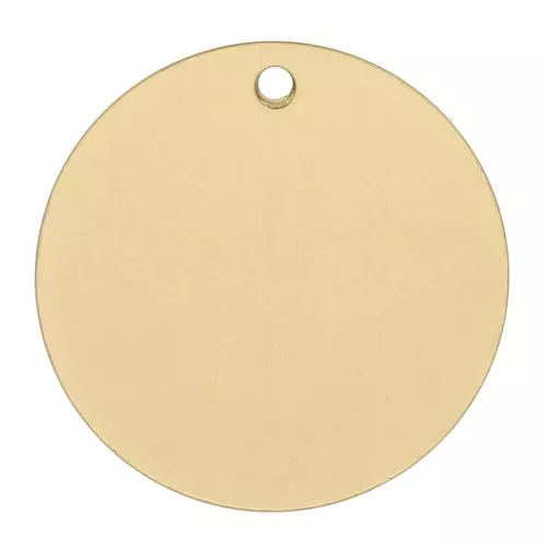 Sequin rond 16 mm - médaille à graver - Gold filled (or laminé) x1