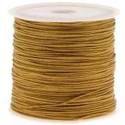 Fil de jade - Fil nylon tressé 0.8 mm - Antique Gold x50m