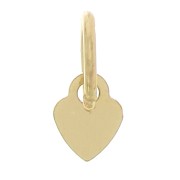 Breloque coeur 4.5x3.5 mm avec anneau fermé - Gold filled (or laminé) x1|raw }}