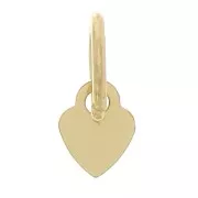 Breloque coeur 4.5x3.5 mm avec anneau fermé - Gold filled (or laminé) x1