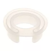 Moule silicone pour faire des bracelets manchettes ovales en résine 60x48x32 mm x1