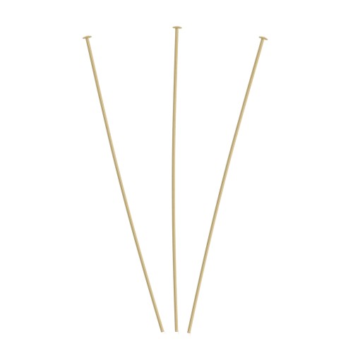 Clous tête plate 63x0.45 mm - Gold filled (or laminé)  x10