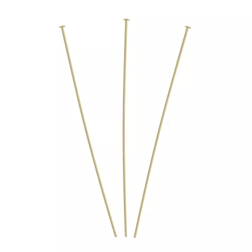 Clous tête plate 63x0.45 mm - Gold filled (or laminé) x10