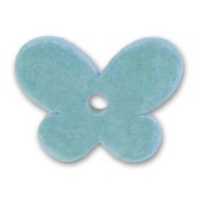 Papillon en céramique 22x30 mm Aquamarine mat x1|raw }}