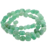 Perles nuggets irréguliers 6 mm pierre gemme  - Aventurine x40cm|raw }}