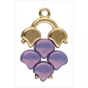 Cymbal - Embout pour tissage de perles Ginko Duo 16.5x14 mm Kastro II Doré à l'or fin x1