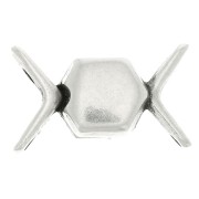 Cymbal - Fermoir aimanté pour chevron beads 11x17.5 mm Vorino - Argenté Vieilli x1|raw }}