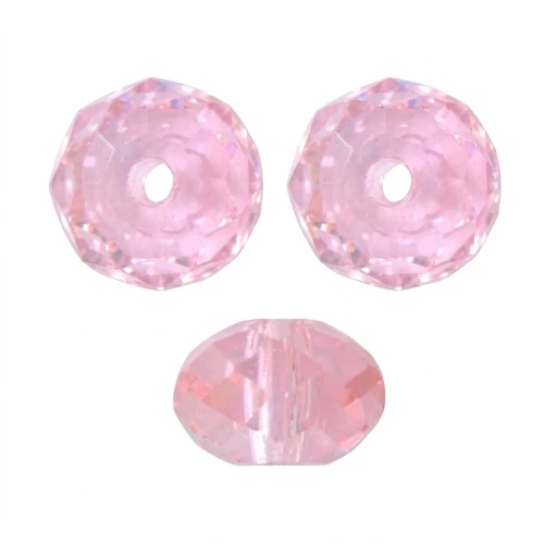Ronde aplatie PureCrystal 5040 6 mm Light Rose x1