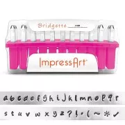 Set de poinçons à frapper ImpressArt - 3 mm - Alphabet en minuscule BRIDGETTE x33
