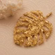 Moule silicone pour réaliser une feuille de Philodendron en résine 12x8 cm x1