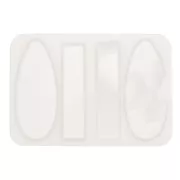 Moule silicone pour réaliser goutte et rectangle plat & relief en résine 10x7cm x1