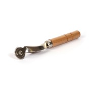 Roulette pour marquer et percer le cuir 15 cm - outil avec un manche en bois x1