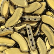 Perles en verre QuadBow Bead 6x15 mm - Full Dorado x10|raw }}