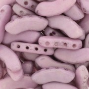 Perles en verre QuadBow Bead 6x15 mm - Opaque Light Rose Ceramic Look x10