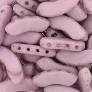 Perles en verre QuadBow Bead 6x15 mm - Opaque Light Rose Ceramic Look x10