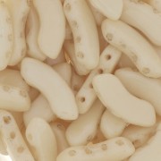 Perles en verre QuadBow Bead 6x15 mm - Opaque Beige Ceramic Look x10|raw }}