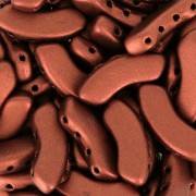 Perles en verre QuadBow Bead 6x15 mm - Red Copper Mat x10|raw }}