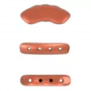 Perles en verre QuadBow Bead 6x15 mm - Dark Bronze x10