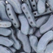 Perles en verre QuadBow Bead 6x15 mm - Opaque Blue Ceramic Look x10|raw }}