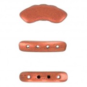 Perles en verre QuadBow Bead 6x15 mm - Opaque Blue Ceramic Look x10