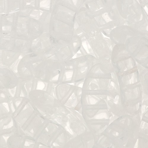 Perles en verre QuadBow Bead 6x15 mm - Crystal x10
