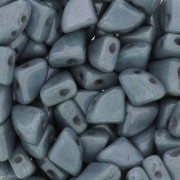 Perles en verre PieDuo Bead 6x8 mm - Opaque Blue Ceramic Look x30|raw }}