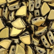 Perles en verre PieDuo Bead 6x8 mm - Full Dorado x30|raw }}