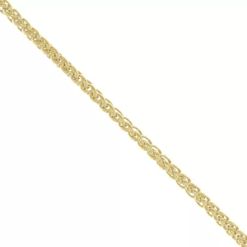 Chaîne maille Corde 4.3 mm - Plaqué Or 3 microns x20cm