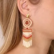 Anneau de montage et tissage rond diamanté 20.5 mm - Argenté x1