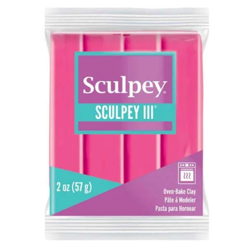 Pâte Sculpey III 57 gr Rose Bonbon (n°1142)