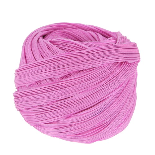 Ruban twill de soie Shibori - Pink Solid x10cm