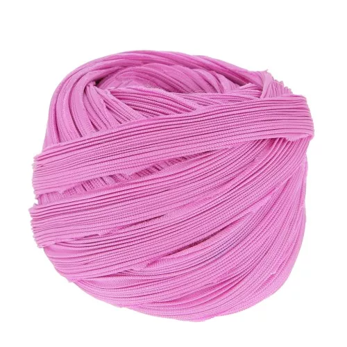 Ruban twill de soie Shibori - Pink Solid x10cm