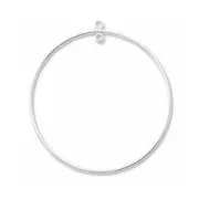 Intercalaires créoles 2 anneaux 30 mm en Argent 925 x2