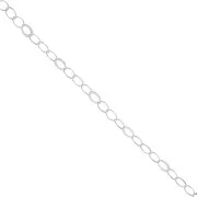 Chaîne maille Forçat 5 mm en Argent 925 x50cm