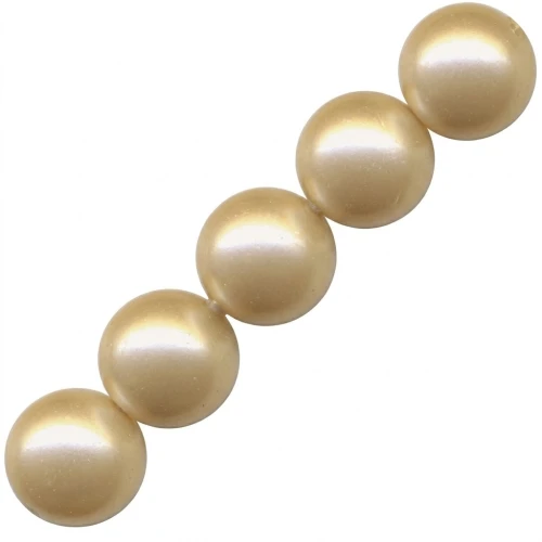 Perles nacrées PureCrystal 5810 8 mm Vintage Gold Pearl x5