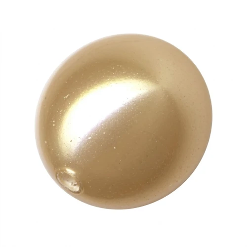Nacrée semi-percée PureCrystal 5818 8 mm Vintage Gold Pearl x1