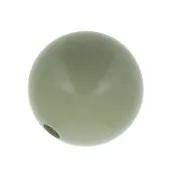 Perles en résine opaque 4 mm - Vert de gris x15