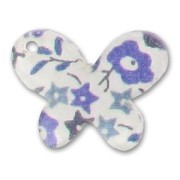 Papillon 15x20 mm Liberty Fairford Bleu x1