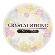 Fil élastique en silicone 0.50 mm - Transparent x20m