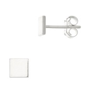 Boucles d'oreilles carré 5 mm - Argent 925 x2|raw }}