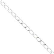 Chaîne maille gourmette limée 3.9 mm en Argent 925 x50cm