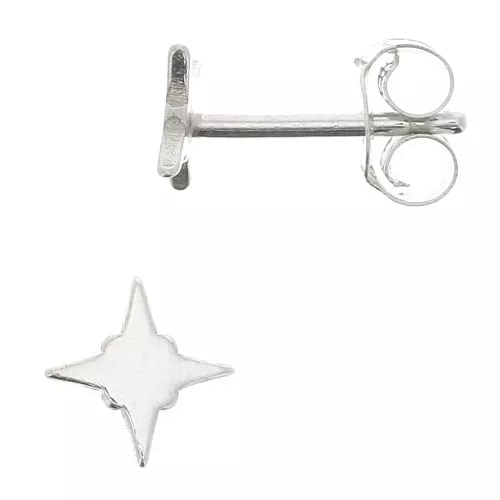Boucles d'oreilles étoiles 6.5 mm en Argent 925 x2