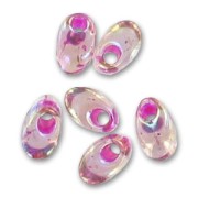 Long Magatama Miyuki 4x7 mm LMA-2170 - Smoky Amet. AB Fuchsia Lined x 10g