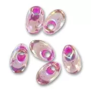 Long Magatama Miyuki 4x7 mm LMA-2170 - Smoky Amet. AB Fuchsia Lined x 10g