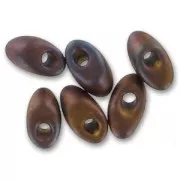 Long Magatama Miyuki 4x7 mm LMA-2005- Mat Met Dark Rasp. Iris x 10g