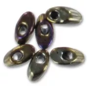 Long Magatama Miyuki 4x7 mm LMA-458 - Brown Iris Metallic x10g