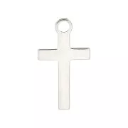 Breloque croix 13x7.5 mm en Argent 925 x1